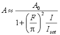 Formula absorption